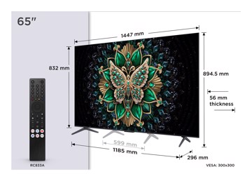 Televisore mled 65" uhd hdr10 t2/s2,144hz,4hdmi,2usb,gtv,pl