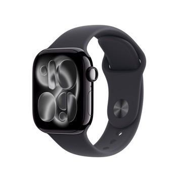 Apple watch series 11gps + ce case with black sport band -