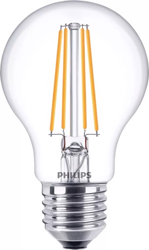 Philips Lampadina trasparente a filamento 60 W A60 E27
