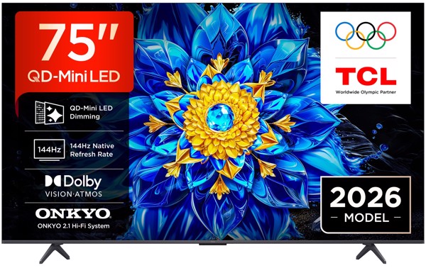 Tcl Nero P8l Tv 75P8l – Qd-Mini Led 75", 4K Hdr, Google Tv, 144Hz Vrr, Audio Onkyo 2.1