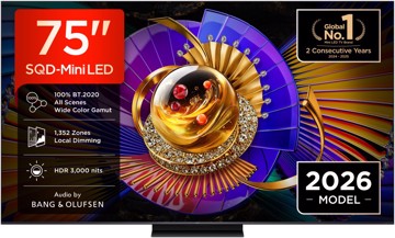 Televisore sqdml 75" uhd hdr10 t2/s2,4hdmi,2usb,a8,gtv,ga,pc