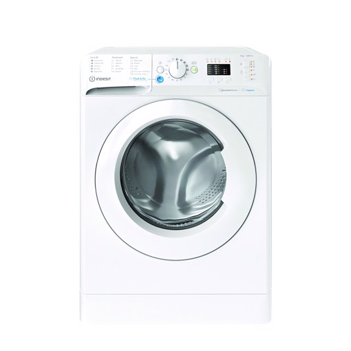 Indesit BWSA 7126X WV IT, 7kg, classe A, Bianco, Inverter, 1200 giri, Display LED, vapore, porta bianca Made in Italy