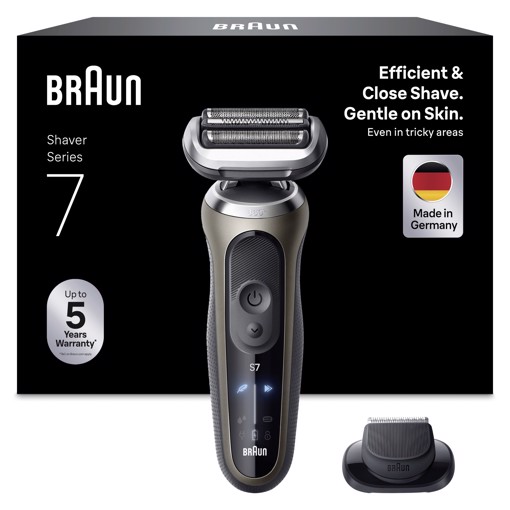 Braun Series 7 Rasoio Elettrico, +1 Accessorio, 72-C1200S, Oro