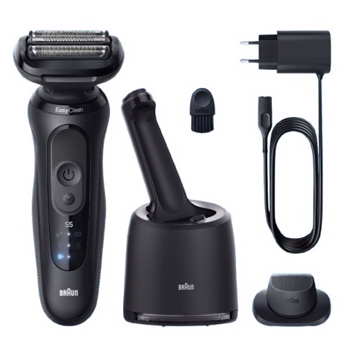Braun Series 5 Rasoio Elettrico, Fino a 50 min, Stazione SmartCare, 52-N7200CC, Nero