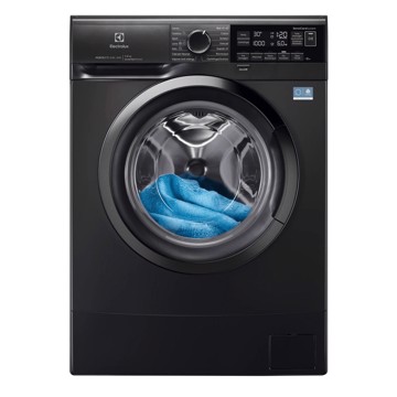 Lavatrice prof.38cm 6kg nera h85 l595 p38 vapore