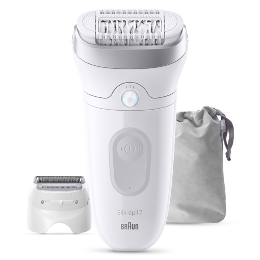 Braun Silk-épil 7 Silk·épil 7, Epilatore Wet & Dry, Pelle Liscia A Lungo, 7-041, Argento