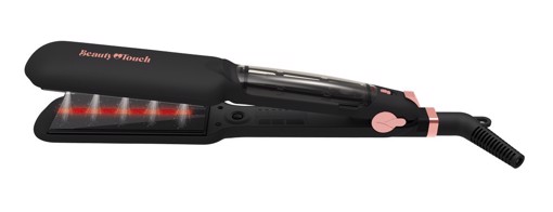 XD Enjoy XDKR090 messa in piega Piastra per capelli Vapore Nero, Rosa 185 W 2,5 m