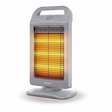 Stufetta Elettrica Alogena  1200W 3 Lampade Oscillazione Automatica H58,5