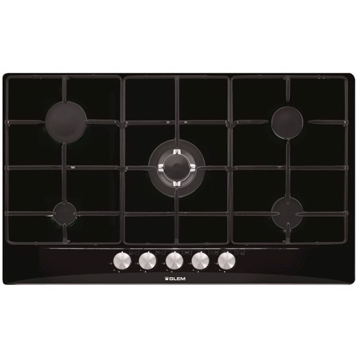 Glem Gas GT955 Nero Da incasso 90 cm 5 Fornello(i)