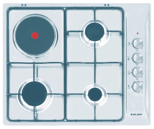 Glem Gas GTL647IX piano cottura Acciaio inox Da incasso 60 cm Combi 4 Fornello(i)