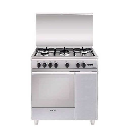 Glem Gas UQ855VI cucina Elettrico/Gas Acciaio inox