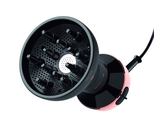 Bellissima My Pro Diffon Ceramic, Diffusore ad Aria Calda per Capelli Ricci, Tecnologia Ceramica, 700 W, 2 Combinazioni Aria/Temperatura, Asciugatura Delicata Senza Effetto Crespo