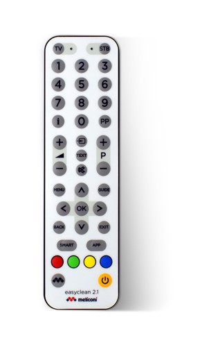 Meliconi Telecomando Easyclean 2.1 con tastiera impermeabile e facile da pulire