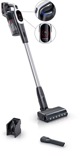Bosch BCS931WBA Aspirapolvere ricaricabile, Unlimited 9, Bianco