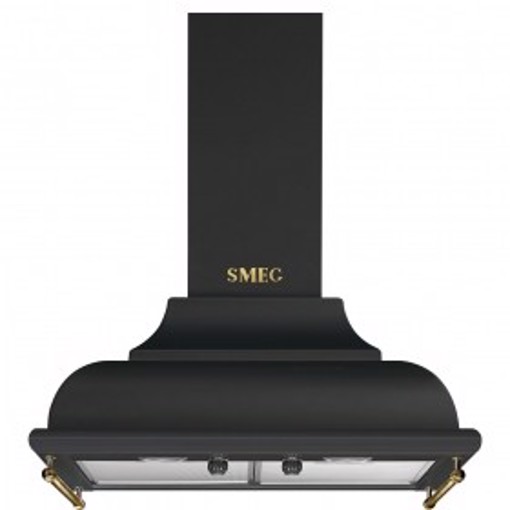 Smeg KC16AOE cappa aspirante Cappa aspirante a parete Nero, Oro 788 m³/h