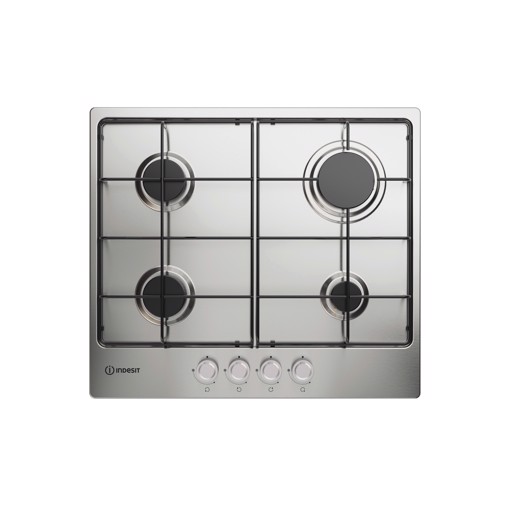Indesit THP 642 IX/I 1 piano gas inox 60cm 4 fuochi griglie smaltate Made in Italy