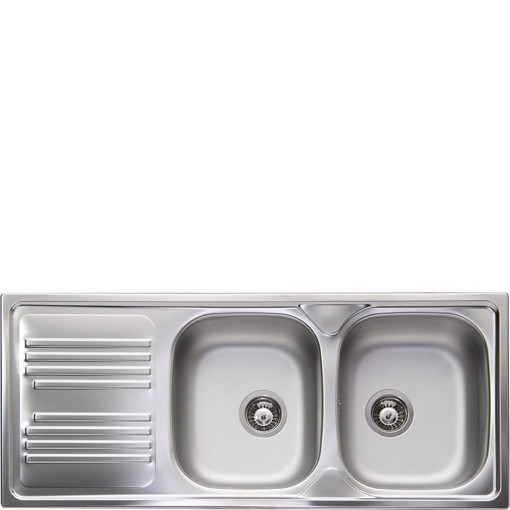 Smeg LYP116S lavello Lavello ad incasso Rettangolare Acciaio inossidabile Made in Italy