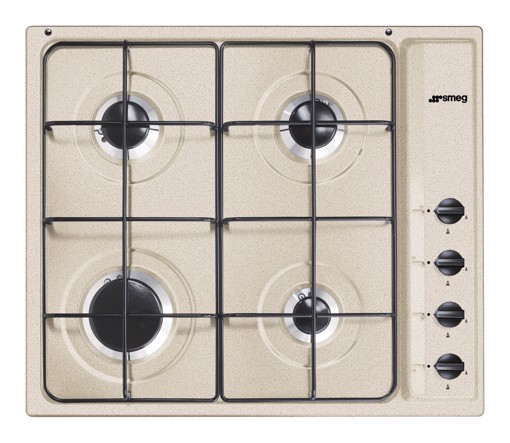 Smeg S64SAV2 piano cottura Avena Da incasso 60 cm Gas 4 Fornello(i) Made in Italy