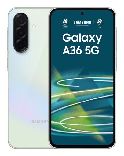 Samsung Galaxy A36 5G, Smartphone con Funzioni intelligenti, Display Super AMOLED 6.7”, 6GB RAM, 128GB, Camera 50MP, Batteria 5.000 mAh, IP67, Awesome Lime