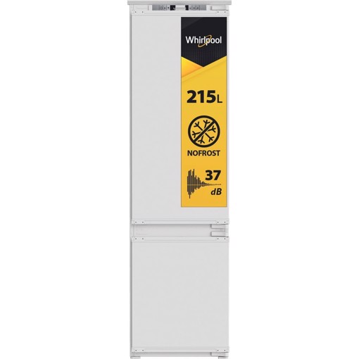 Whirlpool WHKN 3283 B4E Frigorifero combinato a incasso, Total No Frost ventilato, 55 cm, Classe E, Bianco, 37 db, h 194cm