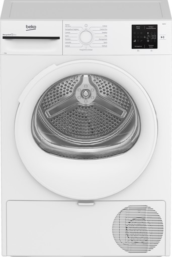 Beko BMT83EW Slim 8kg, Classe D, Linea Estetica NX, motore asincrono, Display digitale, colore Bianco, oblò Bianco
