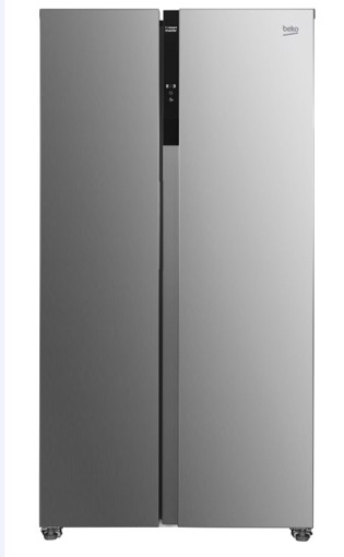 Beko GNO5323XPN: Frigorifero Side by Side, Total No-Frost, 91cm