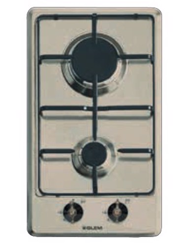 Glem Gas GT32SA piano cottura Sabbia Da incasso 30 cm 2 Fornello(i)