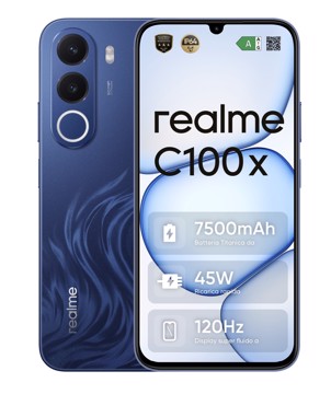 Smartphone c100x 4/256 blu