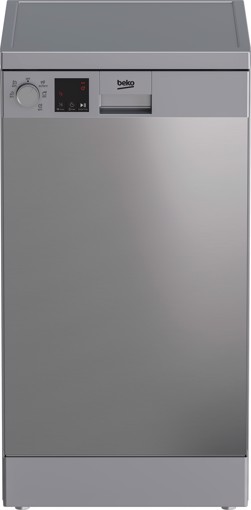 Beko b300 DVS05030X, Lavastoviglie 45cm, Classe D, 10 coperti, Inox, 47 dBA