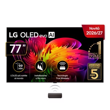 Televisore oled 77" uhd hdr10 t2/s2,4h,3u,a11,3,os26,ai,pc