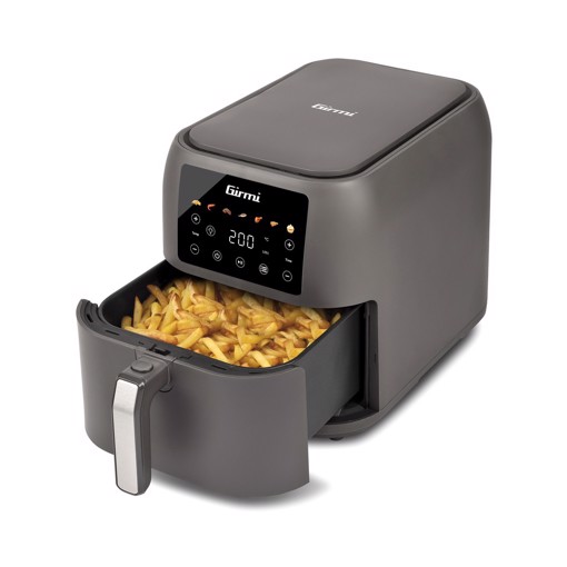 Girmi Friggitrice ad Aria 1700W 8 Litri digitale e con Ricettario ECOFRIT DEEP