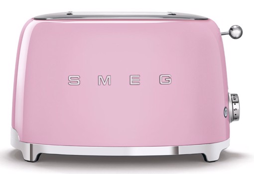 Smeg Tostapane 50's Style – Rosa LUCIDO 2x2 – TSF01PKEU