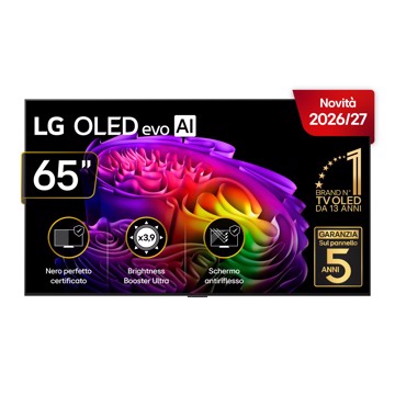 Televisore oled 65" uhd hdr10 t2/s2,4h,3u,a11,3,os26,ai,pc