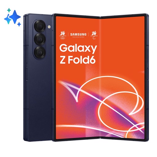 Samsung Galaxy Z Fold6 Smartphone AI, 512GB, RAM 12GB, Display 6,3"/7,6" Dynamic AMOLED 2X, Navy