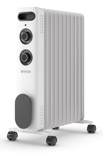 Olimpia Splendid CALDORAD S1 11 Interno Bianco, Nero 2500 W Riscaldatore ambiente elettrico a olio