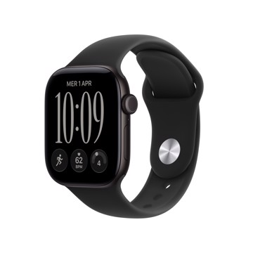 Apple watch series 12 gps 42mm black alum/black sport m/l