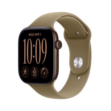 Apple watch series 12 gps 46mm bronze alum/olive sport m/l