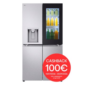 Frigo side by side 4porte inox h179,2 l91,4 p72,9 allaccio