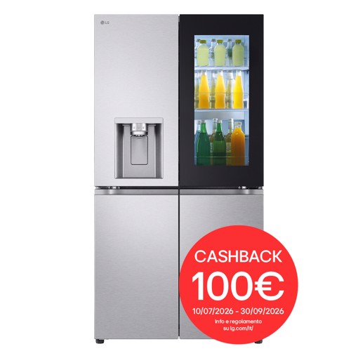LG InstaView GMG960MBJE Frigorifero Multidoor , Classe E, 638L, Wi-Fi, UVnano, Acciaio