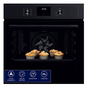 Forno da incasso nero timer