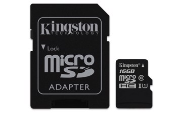 Memory Card Micro Sd 16Gb Velocita' + Adapter High Speed Cl10,Uhs1,Sdhc