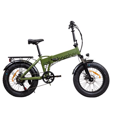 Emg bomber nera x4 verde 25km/h,40km,ruote da 20',36v