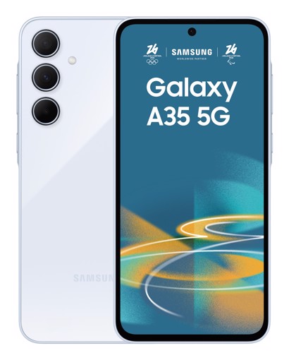 Samsung Galaxy A35 5G Display FHD+ Super AMOLED 6.6”, Android 14, 6GB RAM, 128GB, Dual SIM, Batteria 5.000 mAh, Awesome Iceblue