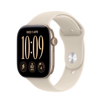 Apple watch series 12 gps 46mm gold alum/sand sport s/m