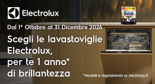 Scegli le lavastoviglie Electrolux, per te un anno di brillantezza