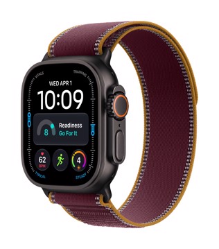 Apple watch ultra 4 gps cell 49mm black titan/trail loop m