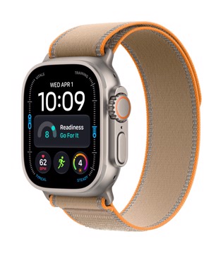 Apple watch ultra 4 gps cell 49mm titan/sand trail loop s/