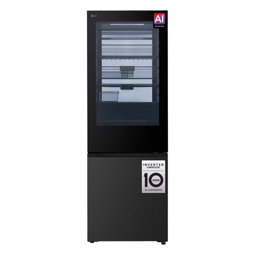 LG GBGW92GCEV Frigorifero combinato 70 cm InstaView Classe C Essence Black Steel