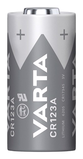 Varta LITHIUM Cylindrical CR123A, CR17345 (Batteria a celle rotonde, 3V) Blister da 1