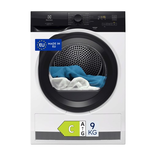 Electrolux EW6H1ZBG9C asciugatrice Libera installazione Caricamento frontale 9 kg Bianco